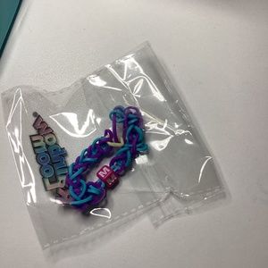 Rainbow loom initial bracelet